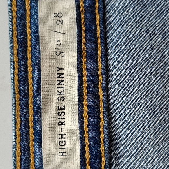 Pilcro and the Letterpress High Rise Skinny Jeans Size 28 - Picture 13 of 15